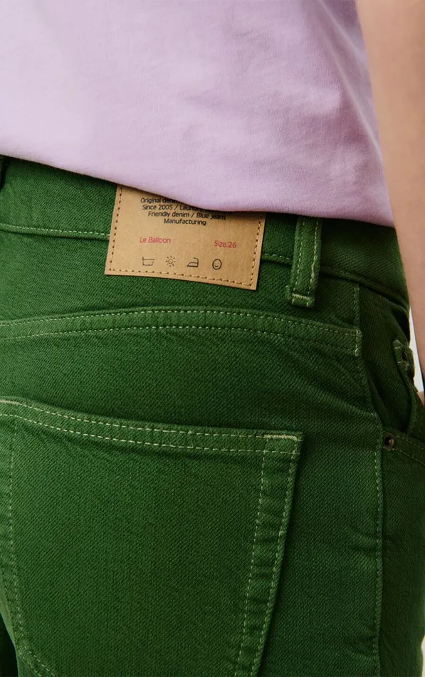 Balloon Jeans Nyolow Overdyed Khaki Women American Vintage Jeans Balloon Jeans Nyolow Overdyed Khaki Women American Vintage Jeans