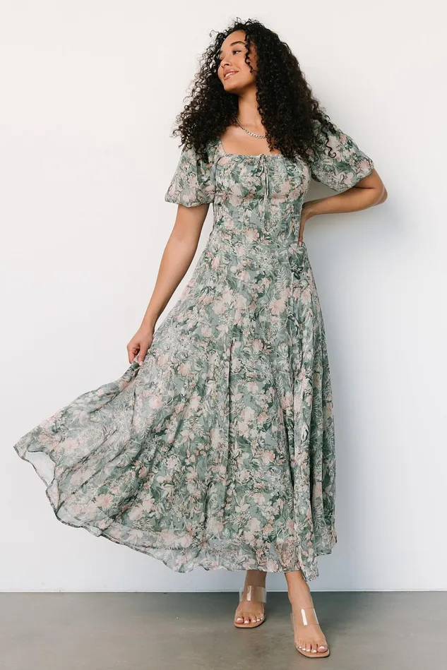 Baltic Born Maxi Dresses Women Raelynn Maxi Dress Sage Floral Baltic Born Maxi Dresses Women Raelynn Maxi Dress Sage Floral