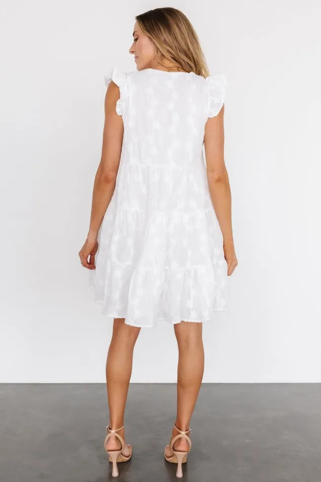 Baltic Born Short Dresses Women Kayla Button Up Short Dress Off White