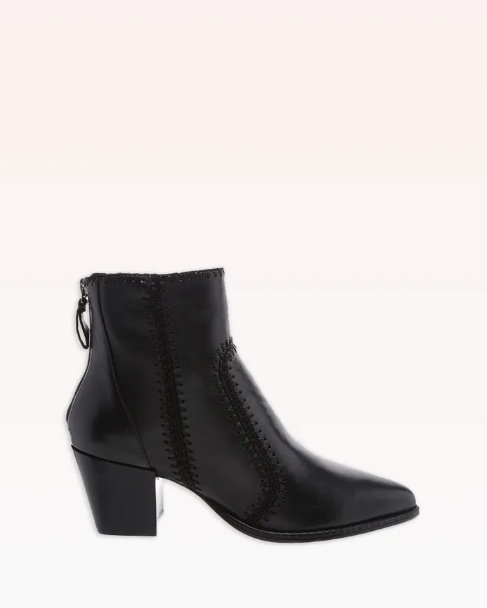 Boots Women Alexandre Birman Black Booties 8211 Benta Low Heel Ankle Bootie 8211 Designer Booties Alexandre Birman Black