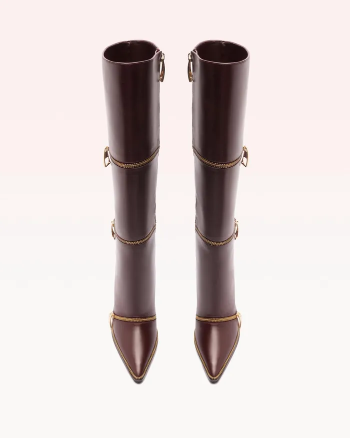 Boots Women Alexandre Birman Luxury Boots 8211 Zoe 85 Boot 8211 Alexandre Birman Boots 8211 Designer Boots Dark Plum