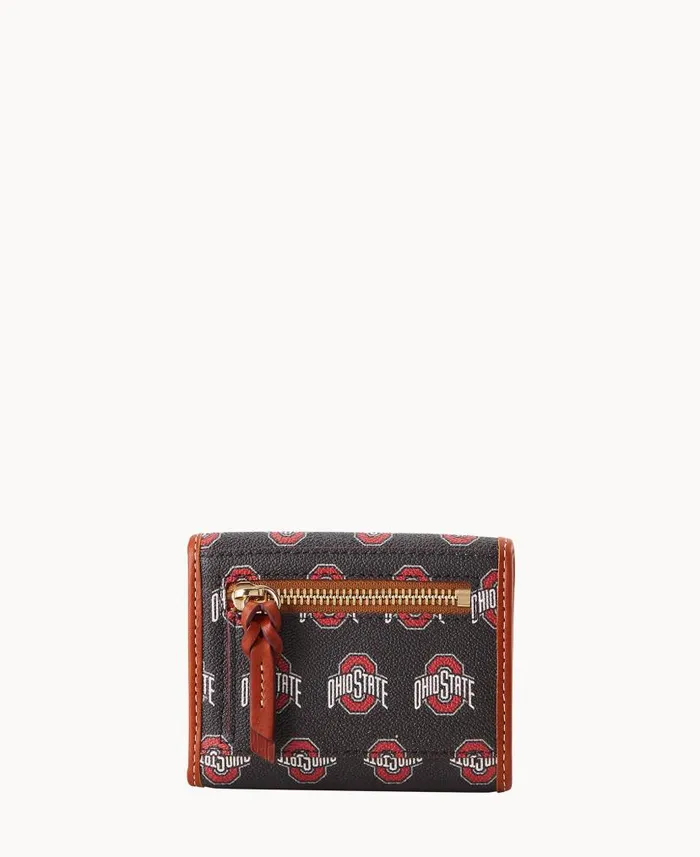 Collegiate Ohio State University Flap Credit Card Wallet Ohio State ManWoman Dooney and Bourke Wallets