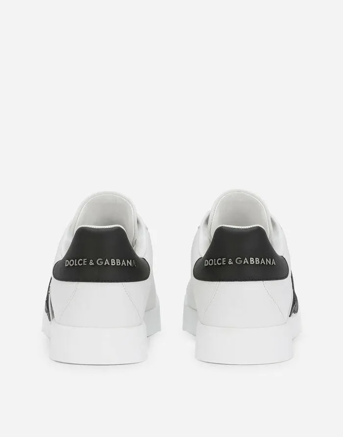 Dolce and Gabbana Sneakers Women Calfskin Portofino Sneakers With DG Logo Multicolor