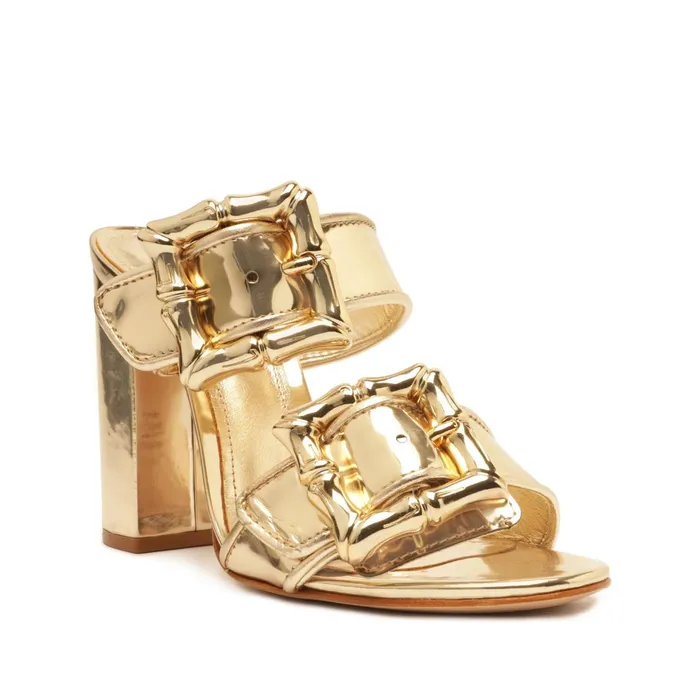 Enola Specchio Sandal Gold Women Schutz Shoes Enola