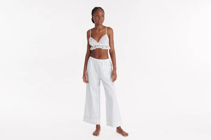 ERES Repos Trousers BleuBlanc Women Homewear