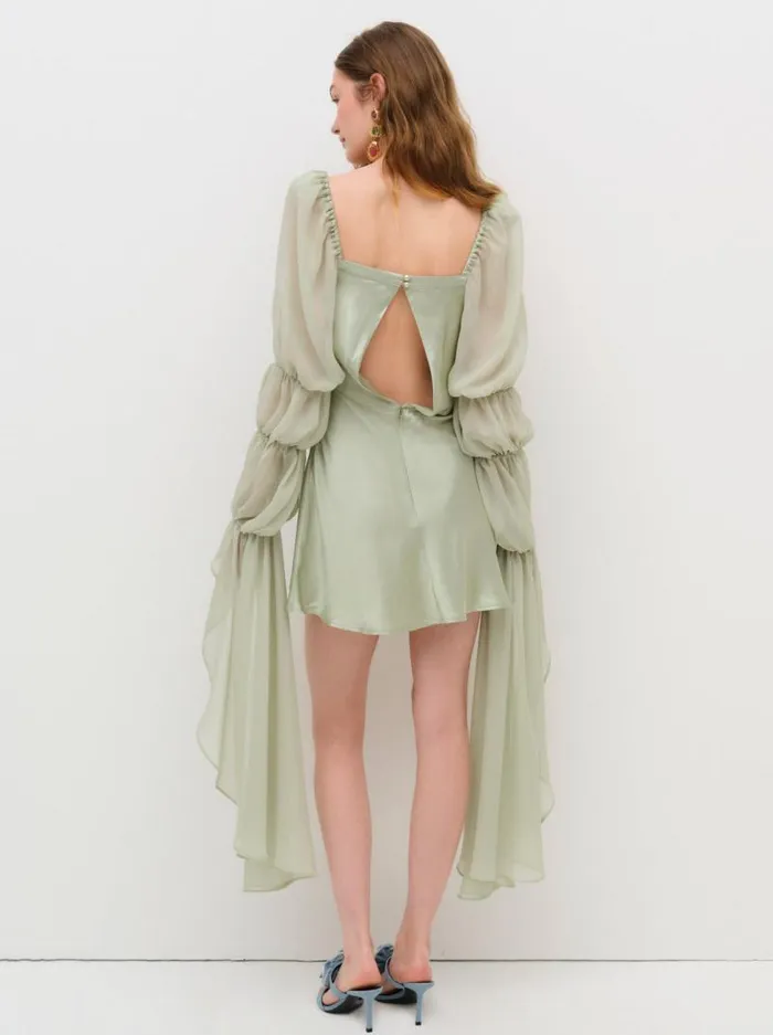 For Love and Lemons Dresses Willow Mini Dress Green 8211 Women For Love and Lemons Dresses Willow Mini Dress Green 8211 Women