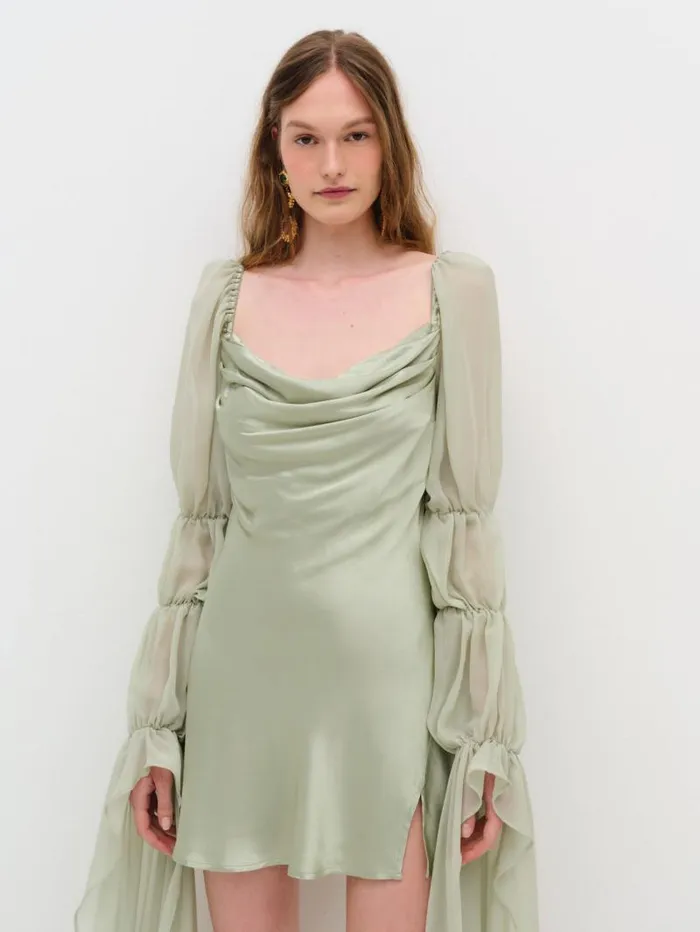 For Love and Lemons Dresses Willow Mini Dress Green 8211 Women For Love and Lemons Dresses Willow Mini Dress Green 8211 Women