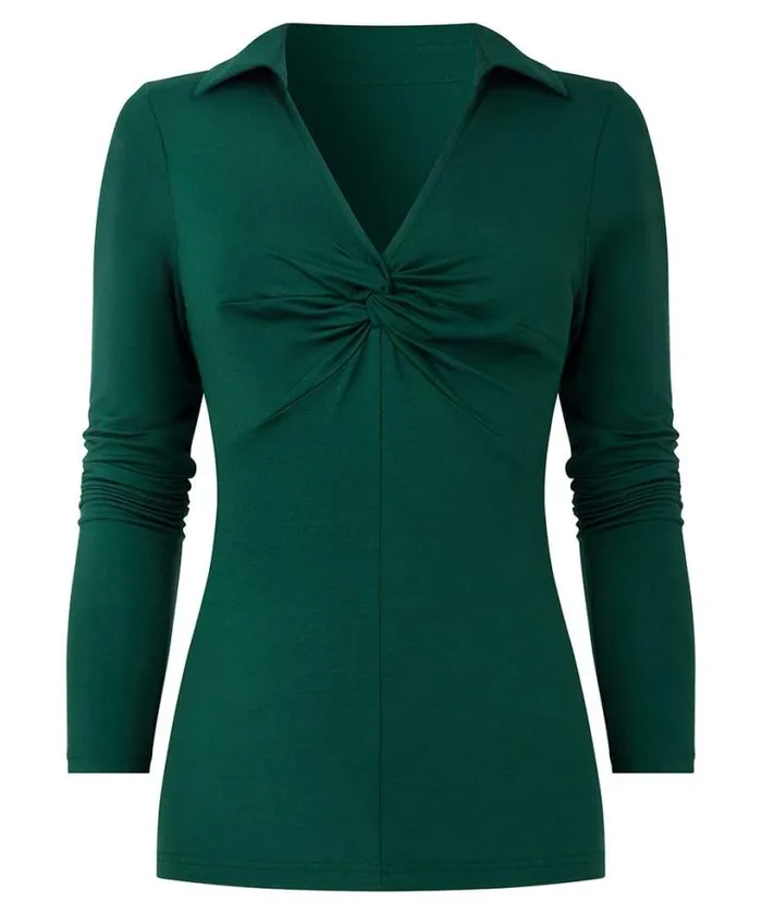 Joe Browns Tops Tunics and Blouses Women Forest Twist Front Top Forest Green