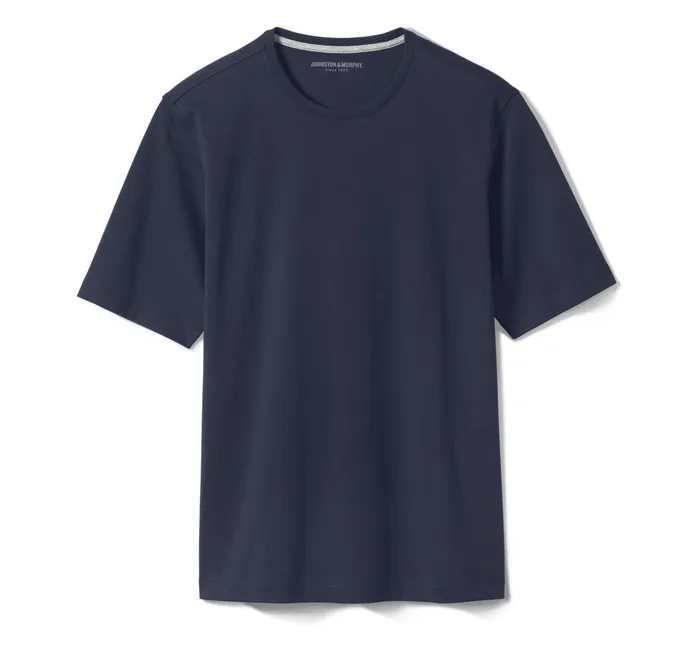 Men Essential Tee Navy JohnstonandMurphy Polos and Tees Men Essential Tee Navy JohnstonandMurphy Polos and Tees