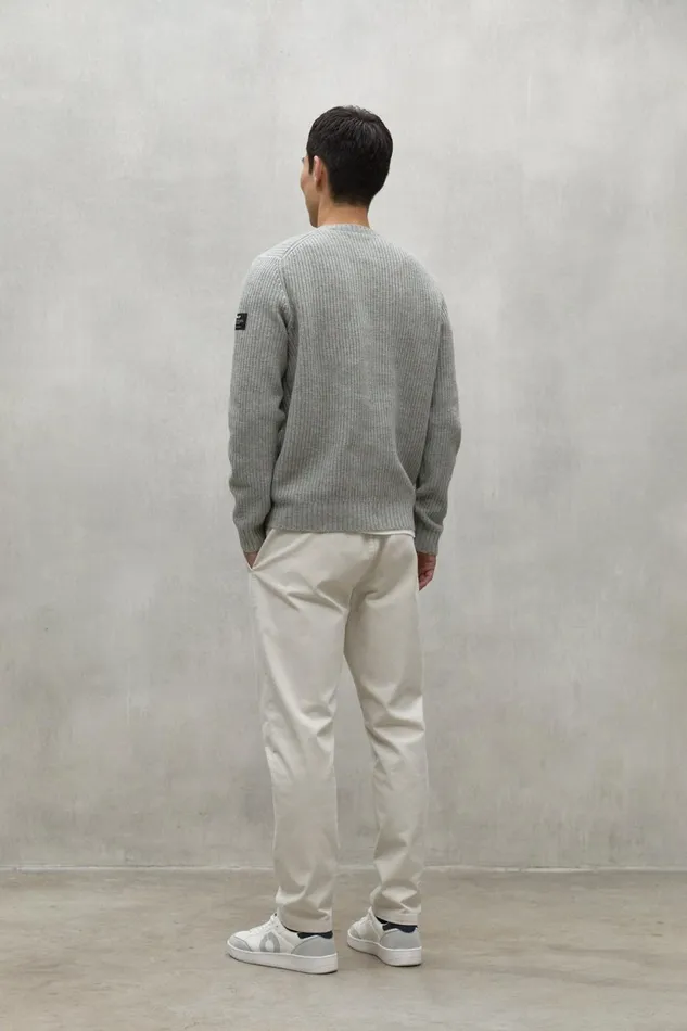 Men Grey Boj Sweater Ecoalf Knitwear