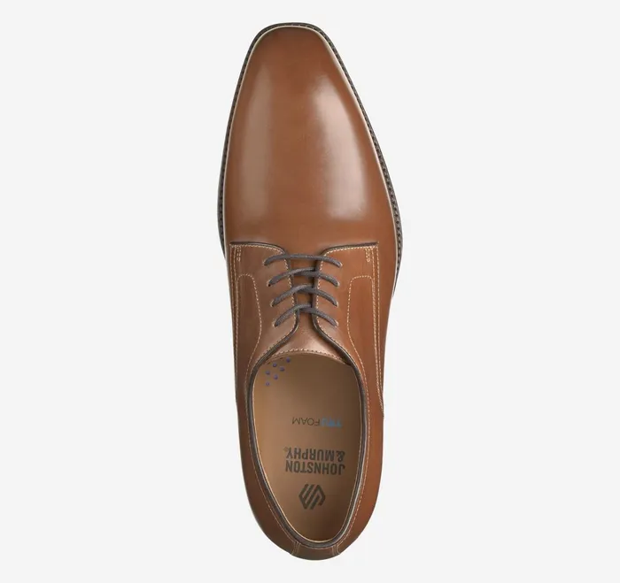 Men Sullivan Plain Toe Tan Italian Calfskin JohnstonandMurphy LaceUps Men Sullivan Plain Toe Tan Italian Calfskin JohnstonandMurphy LaceUps