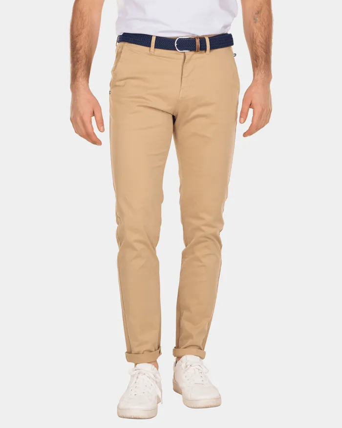 Men Trousers NZA New Zealand Auckland Napier Twill Stretch 8211 Light Kaki Brown