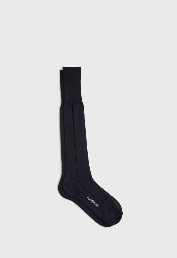 Mens Paulstuart Silk Formal Sock Black Socks