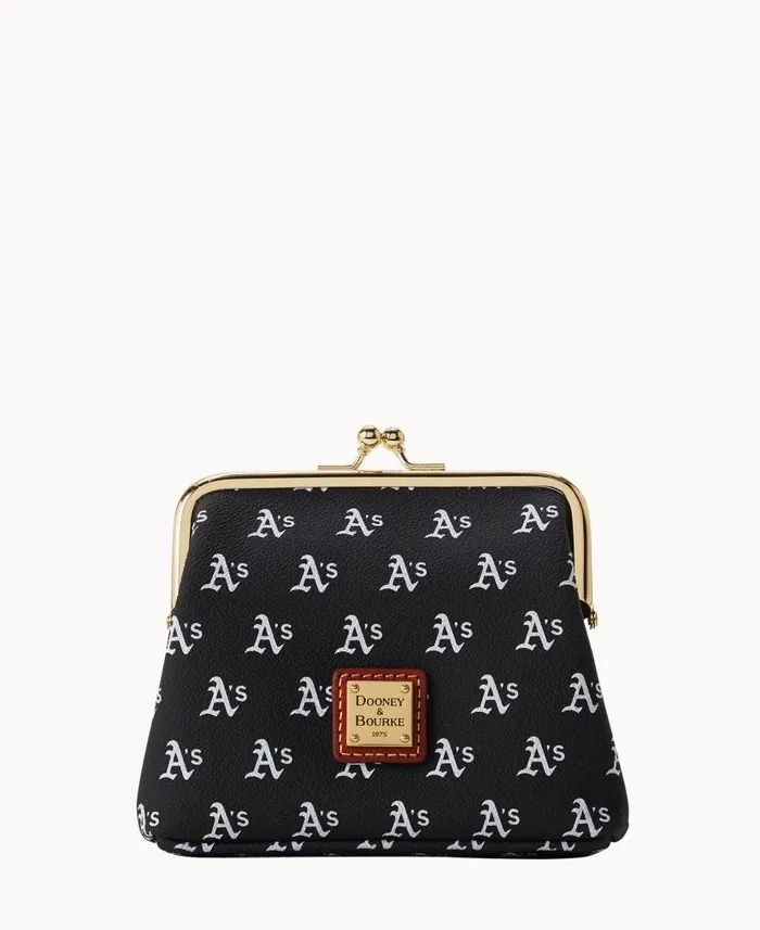 MLB Athletics Large Framed Purse Athletics ManWoman Dooney and Bourke Wallets