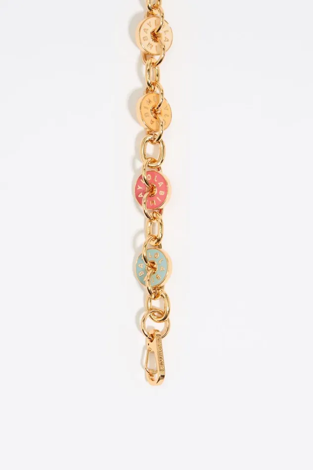 Multicolor Logo Chain Bracelet Pink Women Bimba Y Lola Bracelets Multicolor Logo Chain Bracelet Pink Women Bimba Y Lola Bracelets