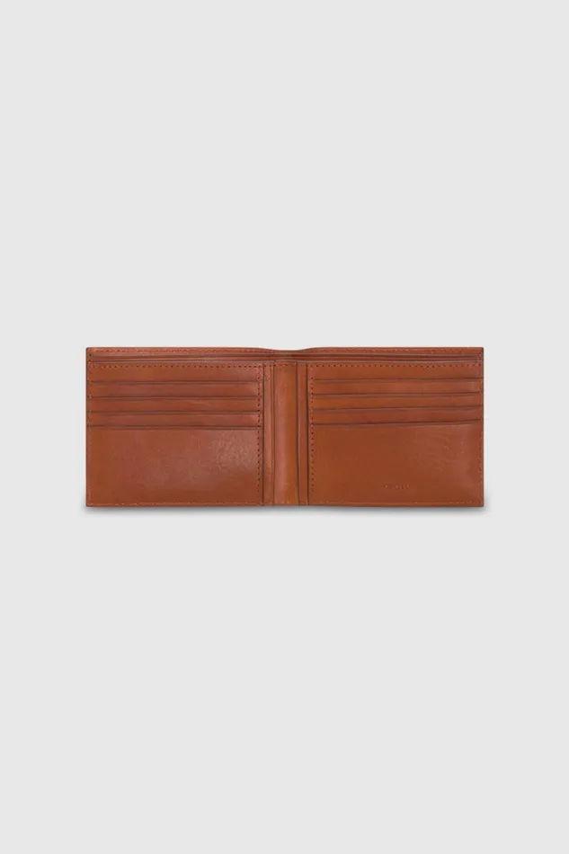 Oroton Marcus Veg 8 Credit Card Wallet Whiskey WomenMen Wallets