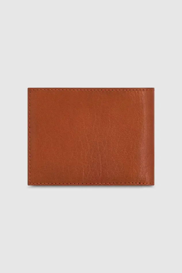 Oroton Marcus Veg 8 Credit Card Wallet Whiskey WomenMen Wallets