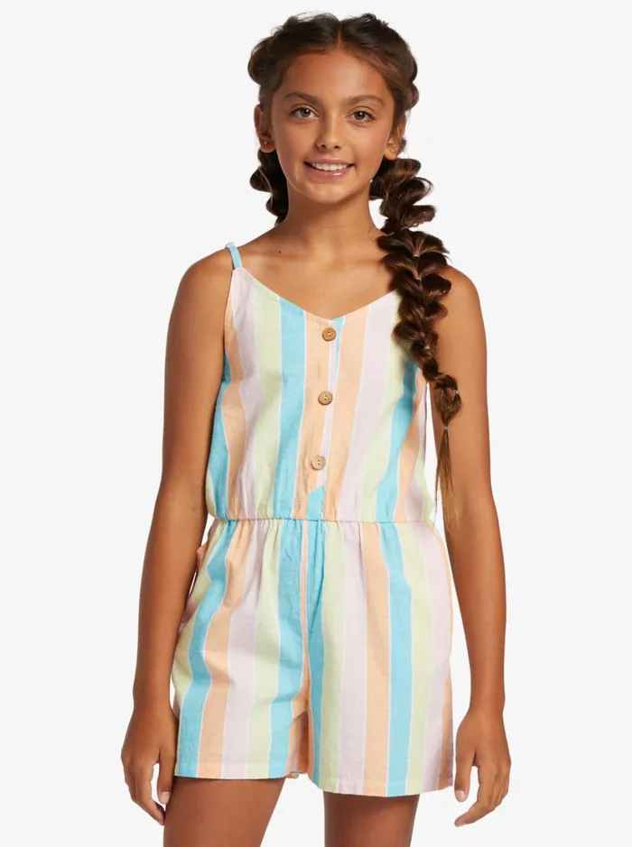 Roxy Dresses and Rompers Girl039s 416 A Whole New World Romper For Girls Bachelor Button Rainbow Rays 8211 Women