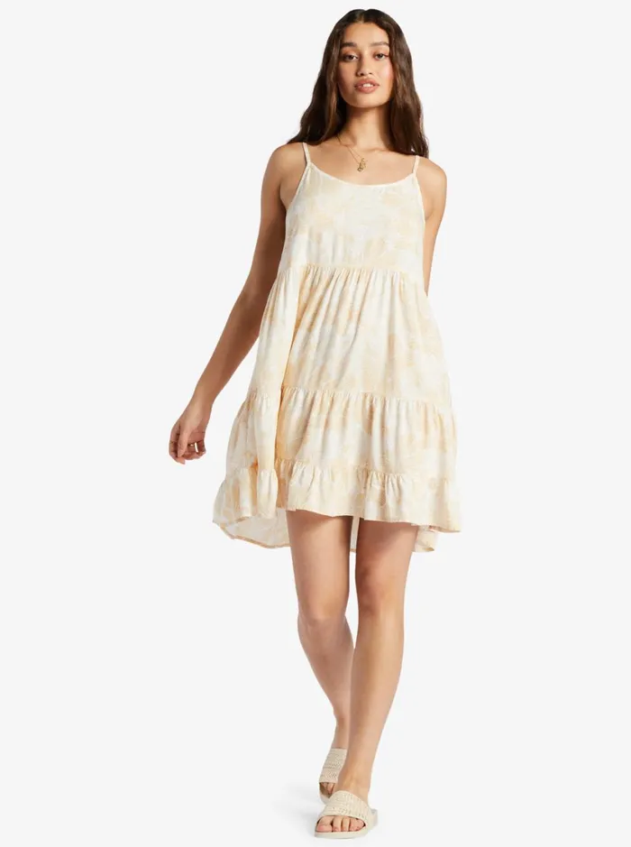 Roxy Dresses Teen Dream Short Length Strappy Dress Tapioca Crazy Hibiscus 8211 Women