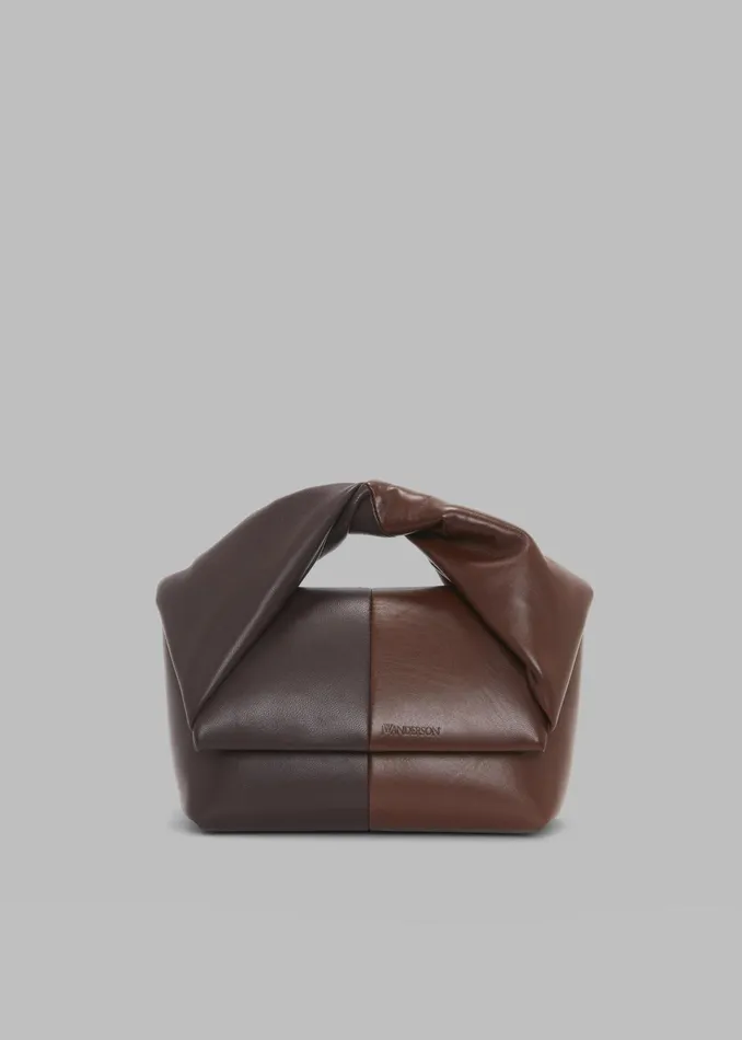 The Frankie Shop Jw Anderson Midi Twister Bag 8211 Dark BrownBrown 8211 Women