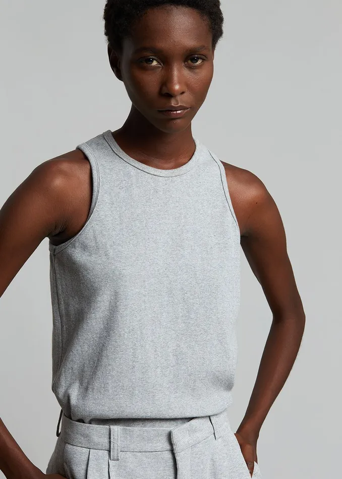 The Frankie Shop Loungewear Liko Tank 8211 Heather Grey 8211 Women