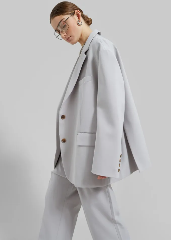 The Frankie Shop Outerwear Bea Blazer 8211 Grey 8211 Women