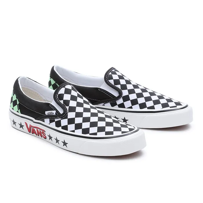 Vans View All Men Diamond Check Classic SlipOn 98 DX Shoes Black