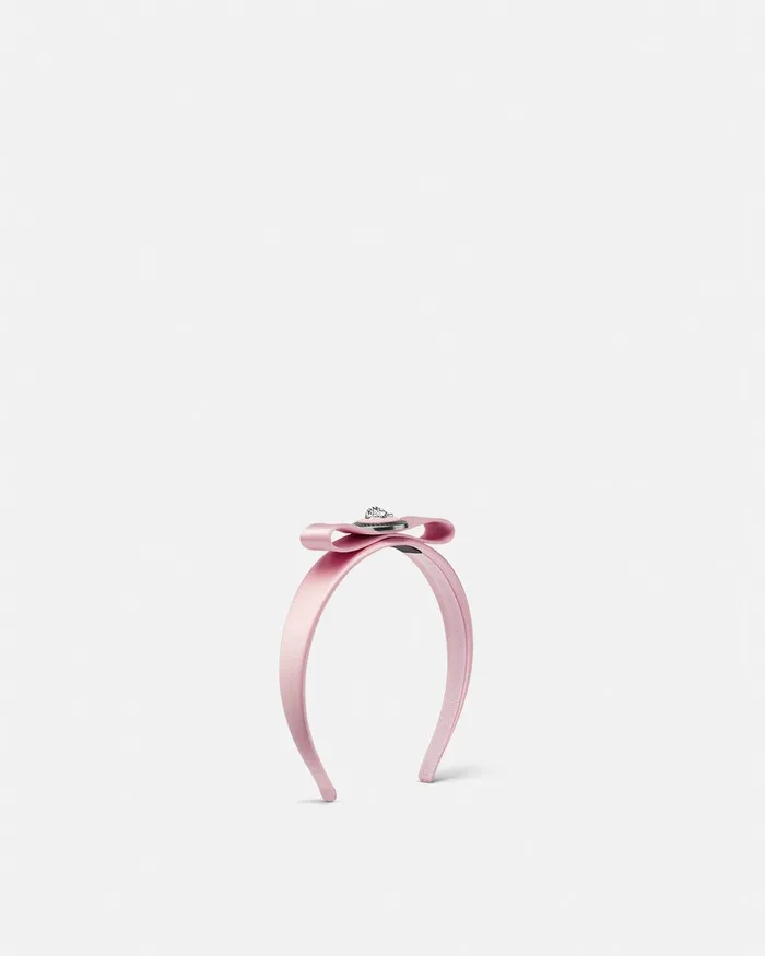 Versace Gianni Ribbon Headband Pink Women Hair Accessories