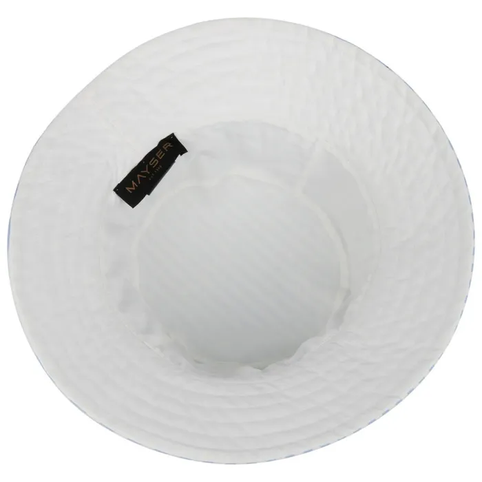 Women Floppy Hats Mayser Malu Stripes Reversible Hat Light Blue
