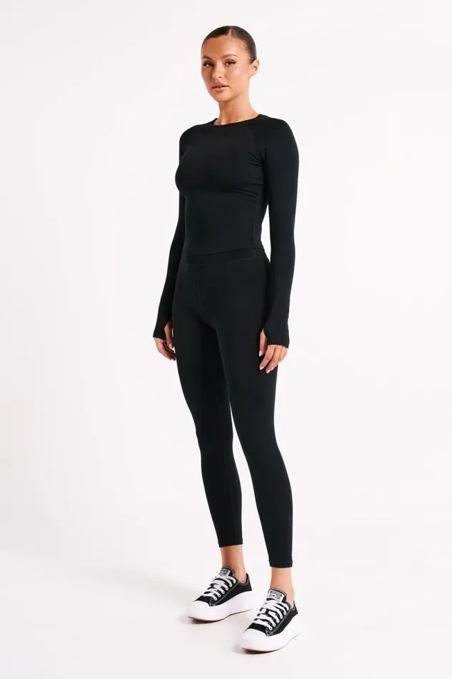 Women Meshki Tops Venus Long Sleeve Top 8211 Black Women Meshki Tops Venus Long Sleeve Top 8211 Black